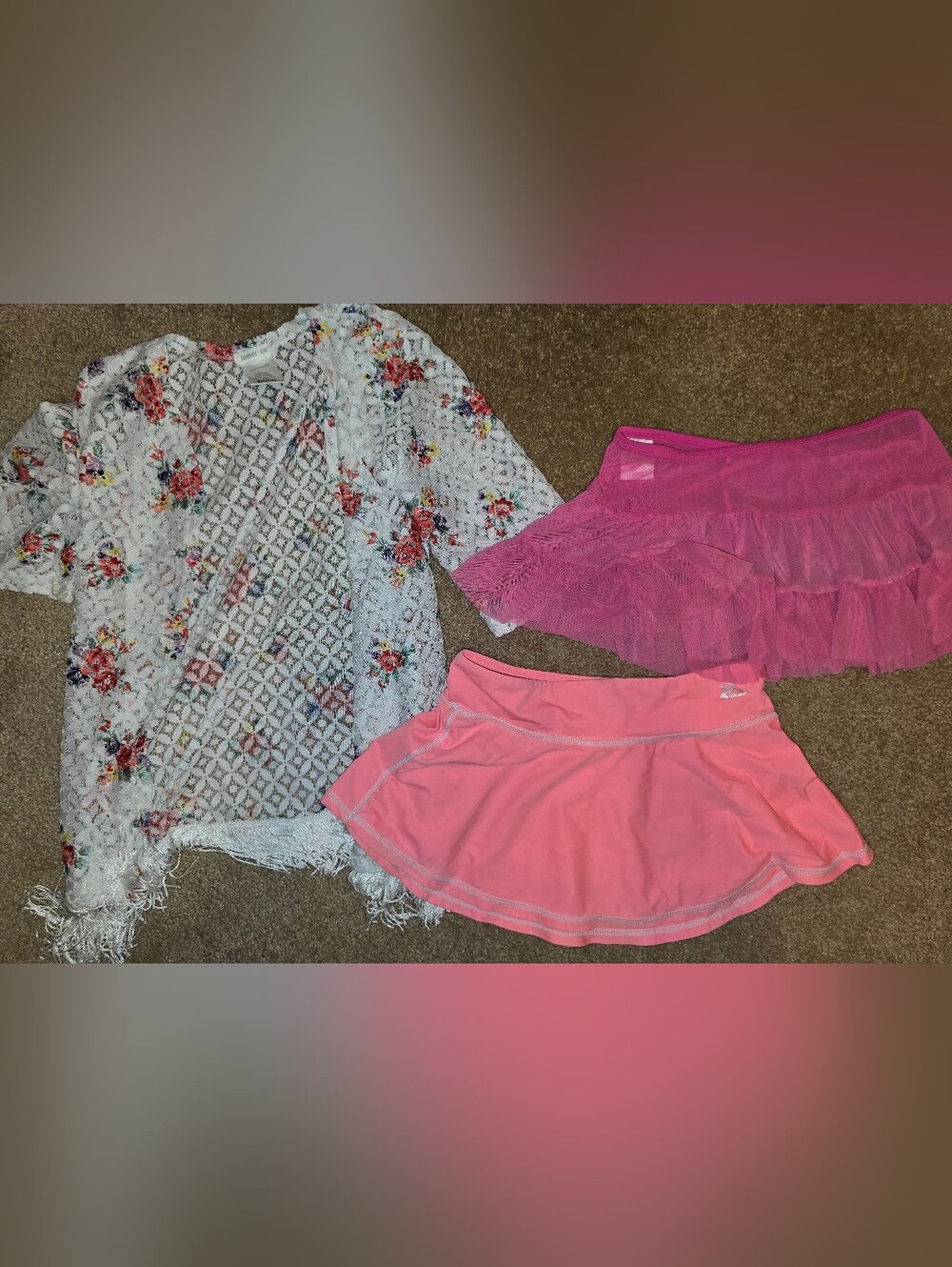 Girls Swimsuit Skirt Cover-ups Size 6-10